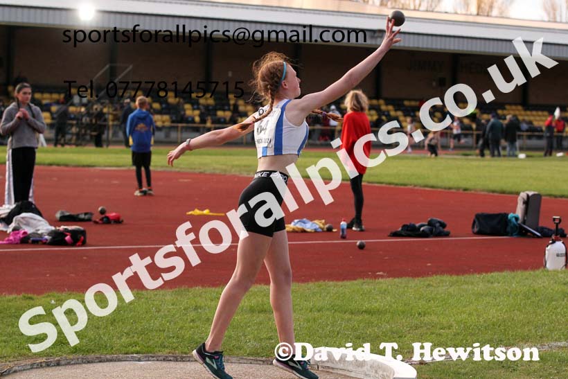 Shot putt, North East Grand Prix No. 1, Monkton on Wednesday, April 28th, 2021. Photo: David T. Hewitson/Sports for All Pics